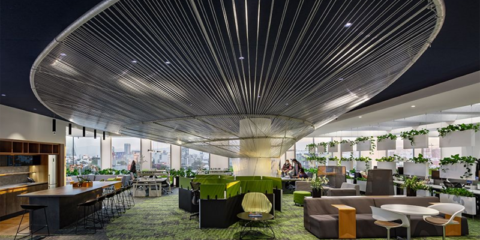 Los suelos vinílicos de Interface transforman unas oficinas en México en espacios naturales