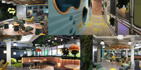 La Universidad de Surrey en Inglaterra crea nuevos espacios de bienestar con suelos de Interface