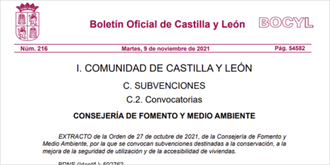 Convocatoria de ayudas RECA 2021 con 2,8 millones para rehabilitar viviendas en Castilla y León