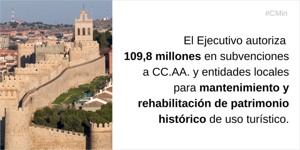 Ayudas para el mantenimiento y la rehabilitación de patrimonio histórico de uso turístico