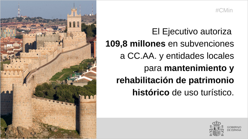 Ayudas para el mantenimiento y la rehabilitación de patrimonio histórico de uso turístico