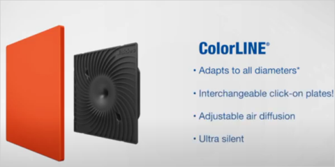 Rejilla de ventilación multicolor ColorLINE®: la cita