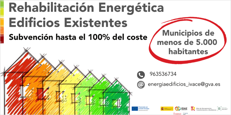 Convocatoria de ayudas del PREE 5000 para la rehabilitación energética en la Comunidad Valenciana