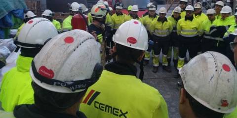 Un año sin accidentes laborales con baja entre los empleados de las fábricas de Cemex en España