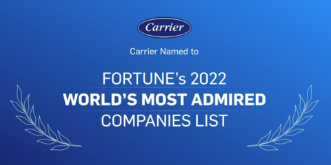 La lista ‘Fortune 2022’ reconoce a Carrier como una de las compañías más admiradas del mundo