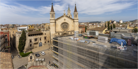 Fachada ventilada con aislamiento de Ursa en el Museo del Vino en Vilafranca del Penedès