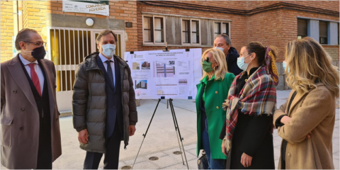 Continúan las obras de accesibilidad y rehabilitación en el barrio de la Chinchibarra en Salamanca