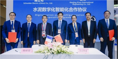Acuerdo entre Schneider Electric y Nanjing Kisen para crear plantas de cemento ecológicas y eficientes