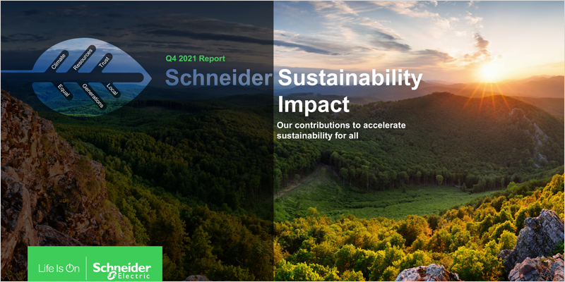 Impacto de Sostenibilidad 2021-2025 de Schneider Electric
