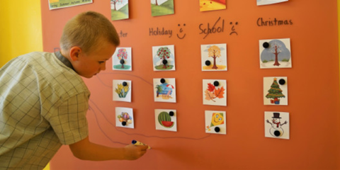 Pizarras de vidrio lacado Lacobel de AGC en la escuela primaria Antonina Sochora en Duchcov