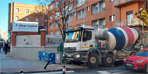Hormigón especial de Cemex para el búnker oncológico del Hospital La Milagrosa de Madrid