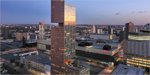 Protección solar y aislamiento térmico en el edificio Manhattan Loft Gardens con el vidrio de AGC