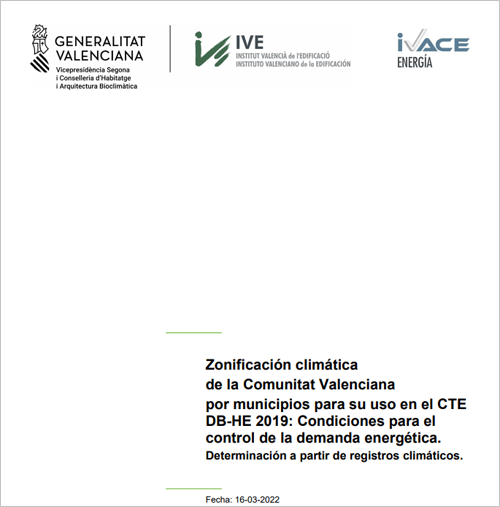 La Generalitat adecúa la caracterización climática del CTE