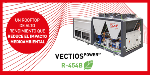 Nueva gama de unidades rooftop de climatización VectiosPower de CIAT respetuosa con el medioambiente