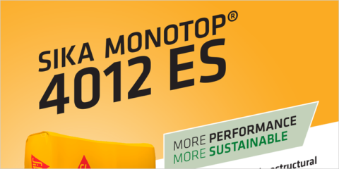 MonoTop-4012 ES, el mortero de reparación estructural de Sika que reduce el CO2