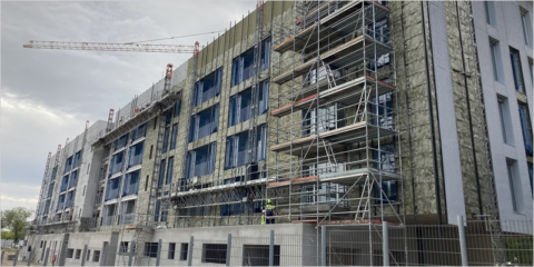 La lana mineral Ursa Terra Vento Plus T0003 ofrece altas prestaciones para la fachada ventilada