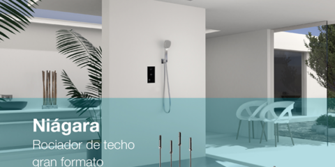 Niágara, la colección de rociadores de ducha para techo de Standard Hidráulica
