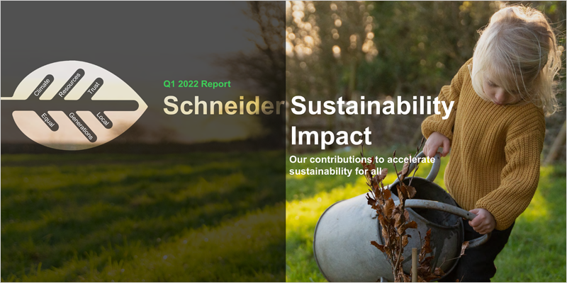 Informe de sostenibilidad 2021-2025 de Schneider Electric
