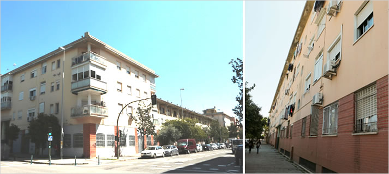 Rehabilitación energética en la calle Paris de Sevilla