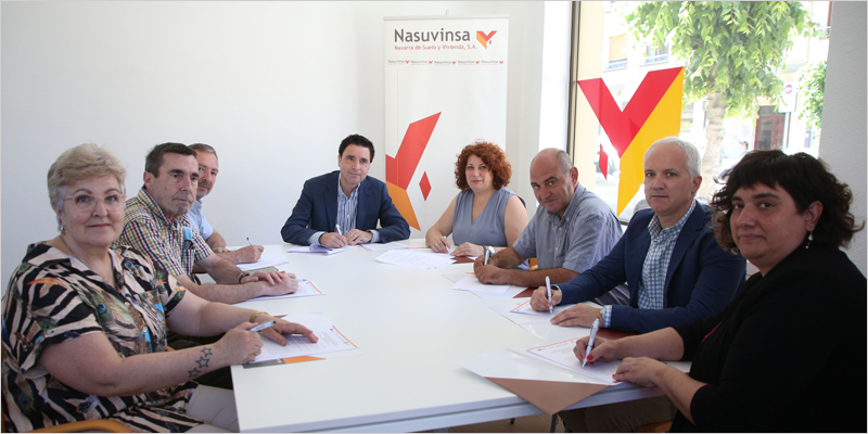 El Gobierno de Navarra firma con ocho ayuntamientos de la Zona Media y Valdizarbe el convenio del programa ELENA