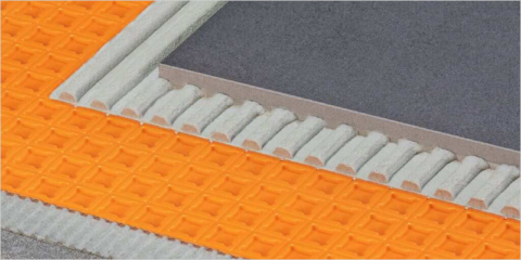 La nueva lámina de Schlüter-Systems incorpora mejoras para facilitar la instalación de baldosas