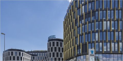 Aislamiento térmico de AGC en el complejo de oficinas AFI Vokovice en Praga con certificado LEED Platinum