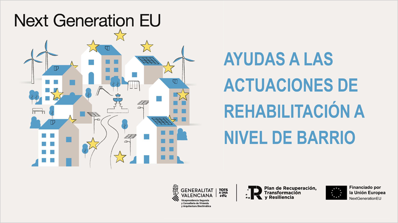 La Generalitat Valenciana recibe 31 solicitudes para la convocatoria de ayudas para la mejora de los barrios con fondos europeos