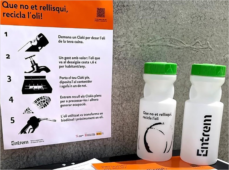 Knauf Industries instala contenedores para reciclar aceite doméstico