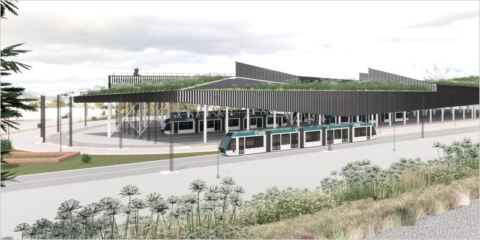 Sale a licitación la construcción de una cubierta vegetal en el recinto de las cocheras del Metro de Granada