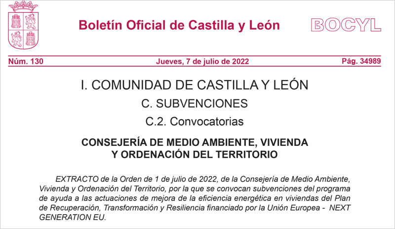 La Junta convoca las ayudas a la rehabilitación de edificios y a la mejora de la eficiencia energética en viviendas