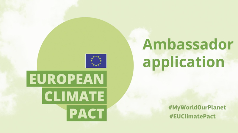 cartel convocatoria ‘Embajador del Pacto Climático Europeo 2022’