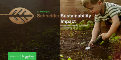 Publicados los avances en sostenibilidad de Schneider Electric durante el segundo trimestre del año