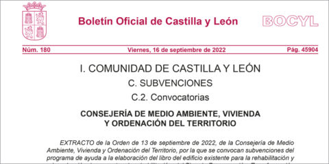 Castilla y León convoca ayudas para la elaboración de proyectos de rehabilitación de edificios