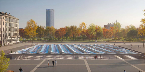 El proyecto Urban Waves integra los vidrios solares fotovoltaicos de AGC en un entorno urbano