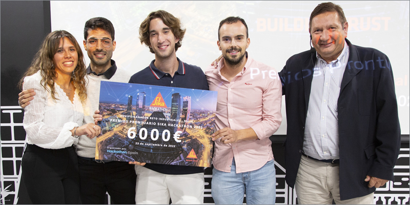 Alumnos de la Universidad Politécnica de Valencia ganan los Premios Prontuario Sika Hackathon