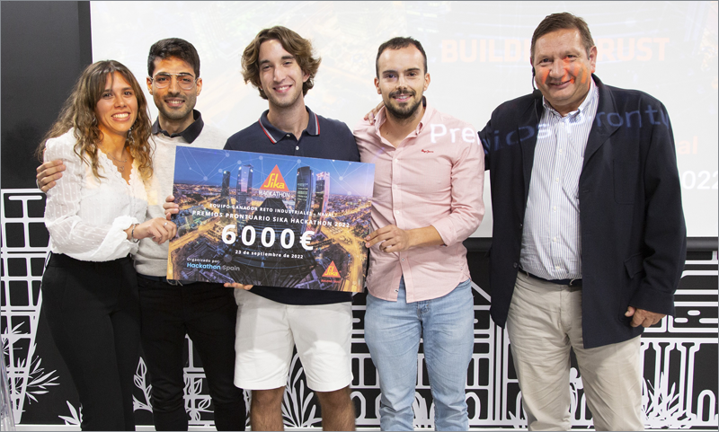 Alumnos de la Universidad Politécnica de Valencia ganan los Premios Prontuario Sika Hackathon