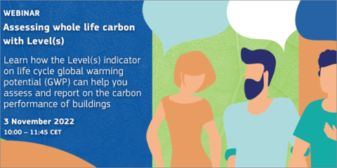 Seminario web sobre el marco Level(s) para evaluar el rendimiento de carbono de los edificios