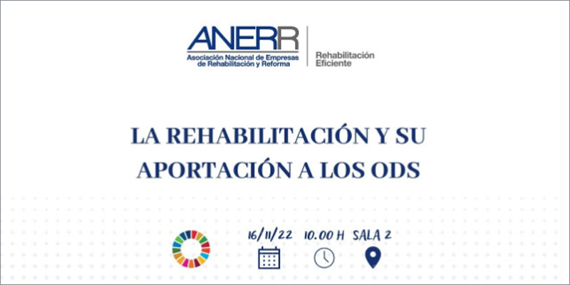 Jornada sobre la rehabilitación y su aportación a los Objetivos de Desarrollo Sostenible