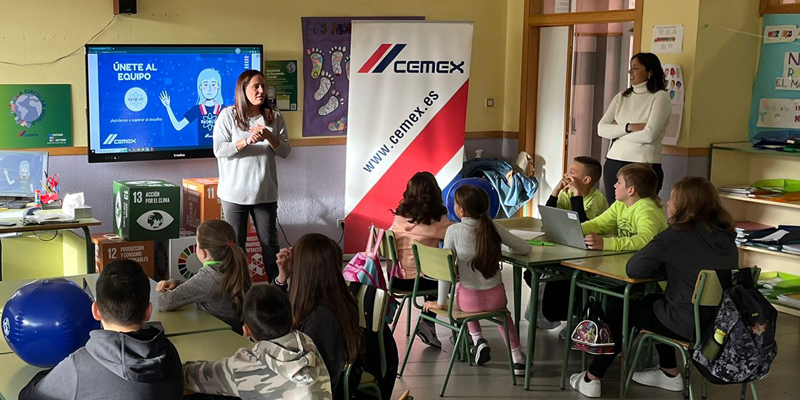 Cemex lleva a las aulas de Morata su proyecto escolar de economía circular
