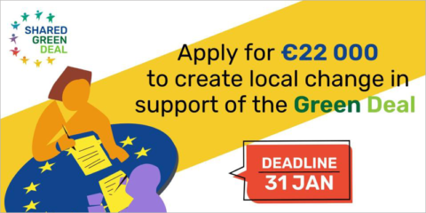 El proyecto Shared Green Deal busca socios para realizar experimentos sociales