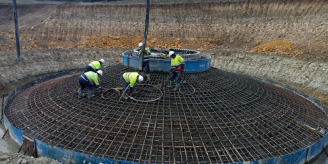Cemex suministra hormigón para las cimentaciones en la ampliación del parque eólico de Robres