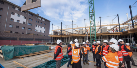 Navarra promueve la construcción de un edificio de viviendas en altura con estructura de madera