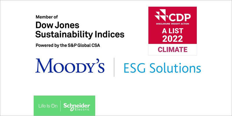 Schneider Electric vuelve a obtener las mejores puntuaciones en rankings de ESG