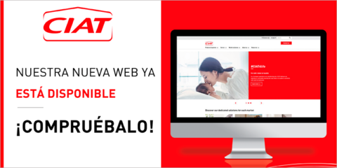 La nueva web de CIAT incluye información actualizada de todas las unidades de climatización