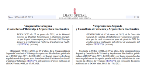 Convocatoria de ayudas en la Comunidad Valenciana para realizar el informe de evaluación de edificios