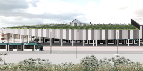 Adjudicada la construcción de una cubierta vegetal en los talleres y cocheras del Metro de Granada 