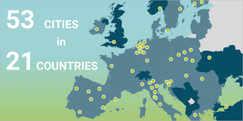 Más de 50 urbes se han unido al programa de ciudades piloto del proyecto europeo NetZeroCities