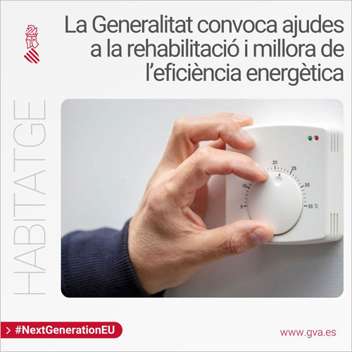 Convocatoria de ayudas en la Comunidad Valenciana para la rehabilitación energética