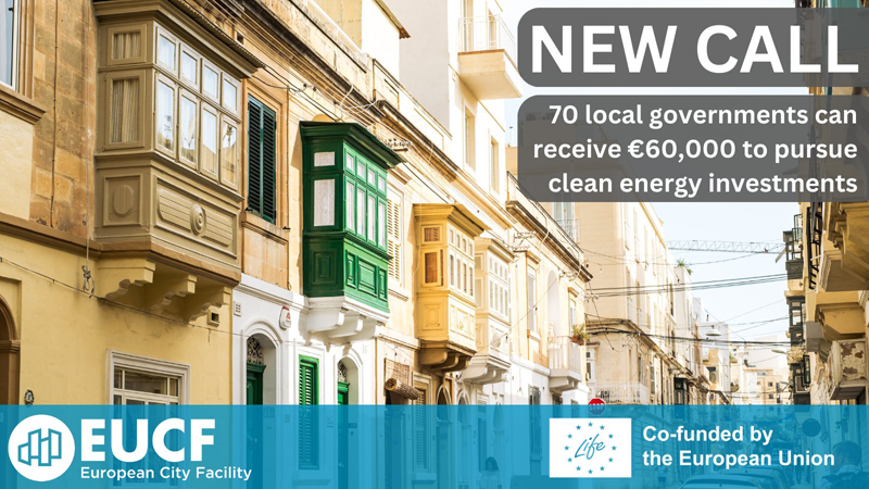 Abierta la convocatoria de European City Facility para apoyar planes de inversión en energía limpia