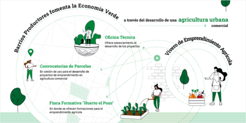 Abierta la convocatoria de parcelas para emprendimiento en agricultura urbana en Madrid